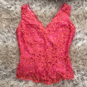 Lace caché top